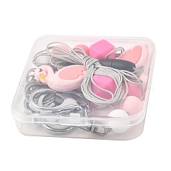 Silicone Bead Lanyard&nbsp;NJEW-SW00040-01