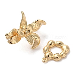 Brass Fold Over Clasps&nbsp;KK-A227-19G