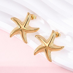 304 Stainless Steel Stud Earrings for Women&nbsp;EJEW-K306-12G