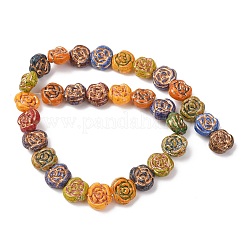 Painted Glass Beads Strands&nbsp;GLAA-B037-12C-12C