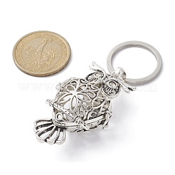 Brass Hollow Owl Pendant Keychain&nbsp;KEYC-JKC00561