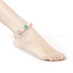 Cowrie Shell Anklets/Bracelets&nbsp;X-AJEW-AN00243