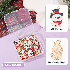 60Pcs 20 Styles Christmas Alloy Enamel Pendants&nbsp;ENAM-TA0003-25