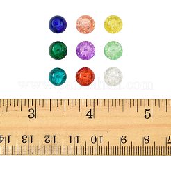 180Pcs 9 Colors Spray Painted Crackle Glass Beads Set&nbsp;CCG-FS0001-03