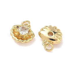 Brass Micro Pave Cubic Zirconia Charms&nbsp;KK-A291-12D-G