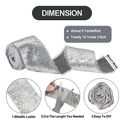 Polyester Frayed Ribbon&nbsp;DIY-TAC0023-39B