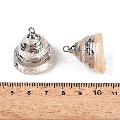 Natural Sea Shell Pendants&nbsp;SSHEL-N038-57