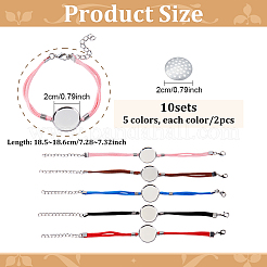 10Pcs 5 Colors Faux Suede Cord Bracelet Making&nbsp;DIY-ME0003-70