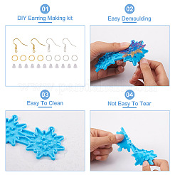 5Pcs 5 Style Moon Phase & Star Pendant Silicone Molds&nbsp;DIY-TA0004-98