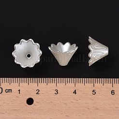 Multi-Petal Flower ABS Plastic Imitation Pearl Bead Caps&nbsp;X-OACR-R016-25
