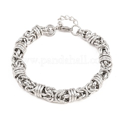 304 Stainless Steel Byzantine Chain Bracelets for Women Men&nbsp;BJEW-H643-09P