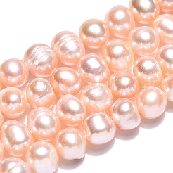 Natural Cultured Freshwater Pearl Beads Strands&nbsp;PEAR-N013-06U
