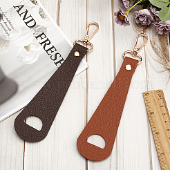 4Pcs 2 Colors Imitation Leather Hat Clips&nbsp;FIND-GF0008-14D