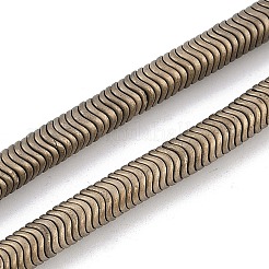 Electroplated Synthetic Non-magnetic Hematite Beads Strands&nbsp;G-H020-M01-A