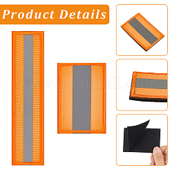 4Pcs 2 Styles Polyester Reflective Embroidered Patch for Tactical Gear&nbsp;PATC-CY0001-63C