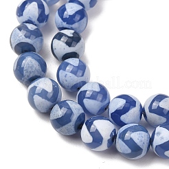 Natural Tibetan Wave Pattern dZi Agate Beads Strands&nbsp;G-B084-A05-02