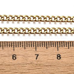 304 Stainless Steel Curb Chain Necklaces&nbsp;X-NJEW-H492-01G