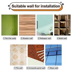 10Pcs 10 Style Acrylic Mirror Wall Stickers&nbsp;AJEW-CN0001-46