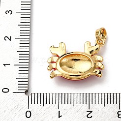 Brass Enamel Pendants&nbsp;X-KK-K305-04G