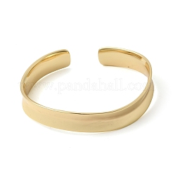 Brass Cuff Bangles&nbsp;BJEW-L718-02G