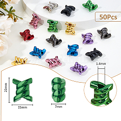 18Pcs 9 Colors Zinc Alloy Beads&nbsp;FIND-FH0010-33