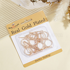 Brass Toggle Clasps&nbsp;KK-BBC0021-22D-G