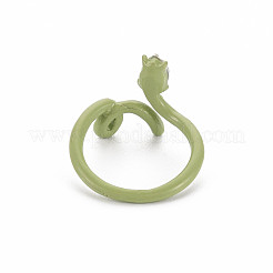 Spray Painted Alloy Cuff Rings&nbsp;RJEW-Q163-007-RS