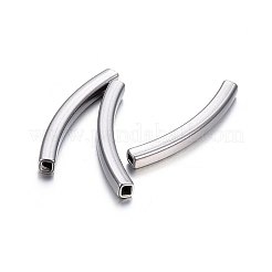 Tarnish Resistant 304 Stainless Steel Tube Beads&nbsp;STAS-F174-18P