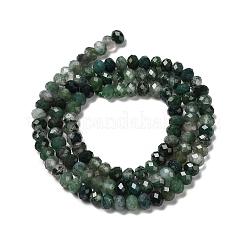Natural Moss Agate Beads Strands&nbsp;X-G-C228-A01-3x4mm