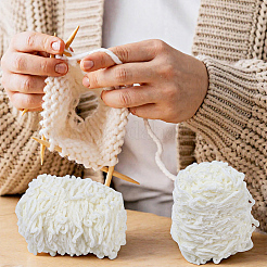 1 Skein Wool Chenille Yarn&nbsp;FIND-DJ0001-47A
