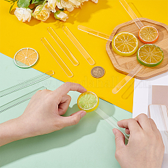 Acrylic Ice Cream Sticks&nbsp;OACR-WH0111-102