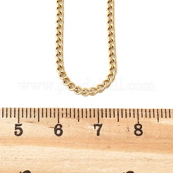 Unisex Casual Style 304 Stainless Steel Curb Chain Necklaces&nbsp;X-STAS-O037-54G