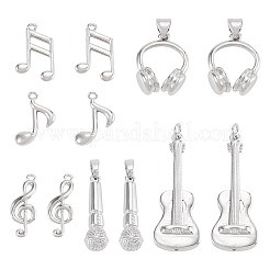 12Pcs 6 Styles Brass Pendants&nbsp;FIND-TA0008-88P