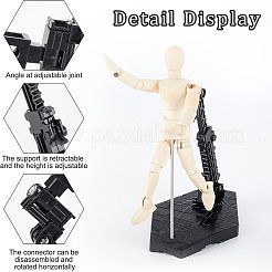 Plastic Assembled Action Figure Display Holders&nbsp;ODIS-WH0248-148