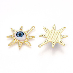 Brass Micro Pave Clear Cubic Zirconia Pendants for Women&nbsp;KK-T070-104