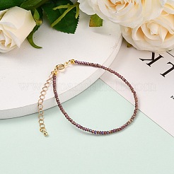 Faceted Electroplate Glass Beaded Bracelets&nbsp;X-BJEW-JB05693-03