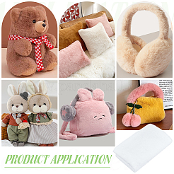 Super Soft Imitation Rabbit Plush Polyester Fabric&nbsp;DIY-WH0671-051C