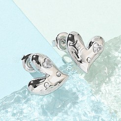 304 Stainless Steel Stud Earrings&nbsp;EJEW-A118-07P-05