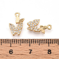 Brass Micro Pave Cubic Zirconia Pendants&nbsp;ZIRC-T016-25
