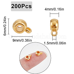 200Pcs Alloy Tube Bails&nbsp;FIND-SC0009-23G