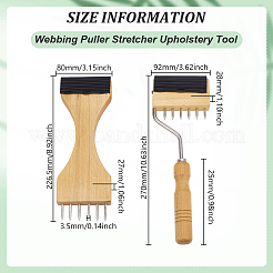 2Pcs 2 Styles Steel Weaving Comb for Loom&nbsp;AJEW-GA0010-41