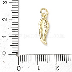 Brass Micro Pave Cubic Zirconia Pendants&nbsp;KK-H255-04G-03