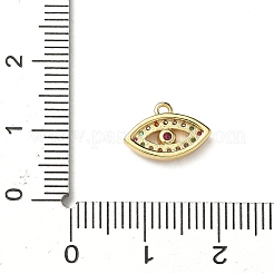 Brass Micro Pave Cubic Zirconia Charms&nbsp;KK-I276-40G