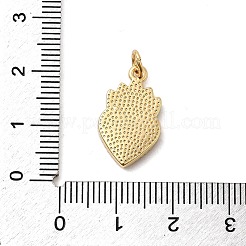 Brass Enamel Pendants&nbsp;KK-P338-34B-G