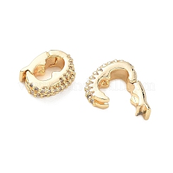 Brass Micro Pave Cubic Zirconia Pendant Bails&nbsp;KK-C172-01G