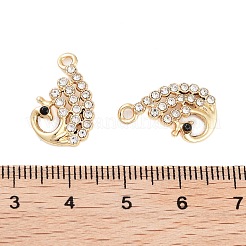 UV Plating Alloy Rhinestone Pendants&nbsp;ALRI-N058-15KCG