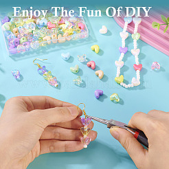 112Pcs 14 Styles UV Plating Transparent and Opaque Acrylic Beads&nbsp;MACR-TA0002-32