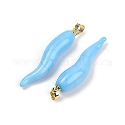 Handmade Lampwork with Brass Pendants&nbsp;KK-Q095-02A-05