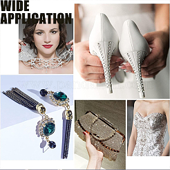 Brass Rhinestone Strass Chains&nbsp;CHC-WH0018-01RG