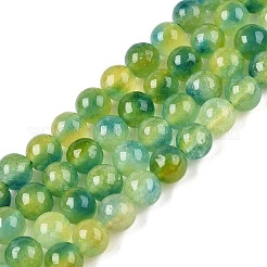 Dyed Natural White Jade Beads Strands&nbsp;G-T138-6mm-210-26